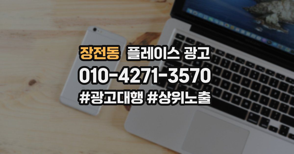 장전동 플레이스 광고