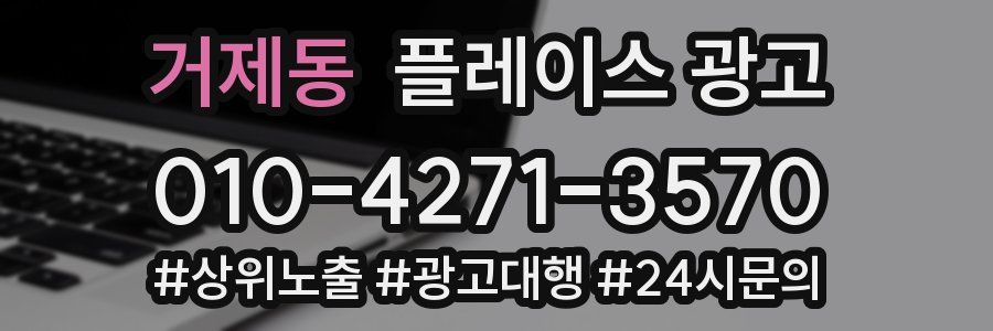 거제동 플레이스 광고