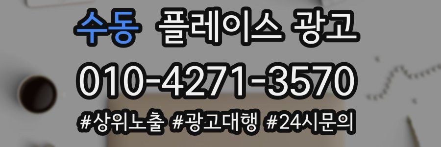 수동 플레이스 광고