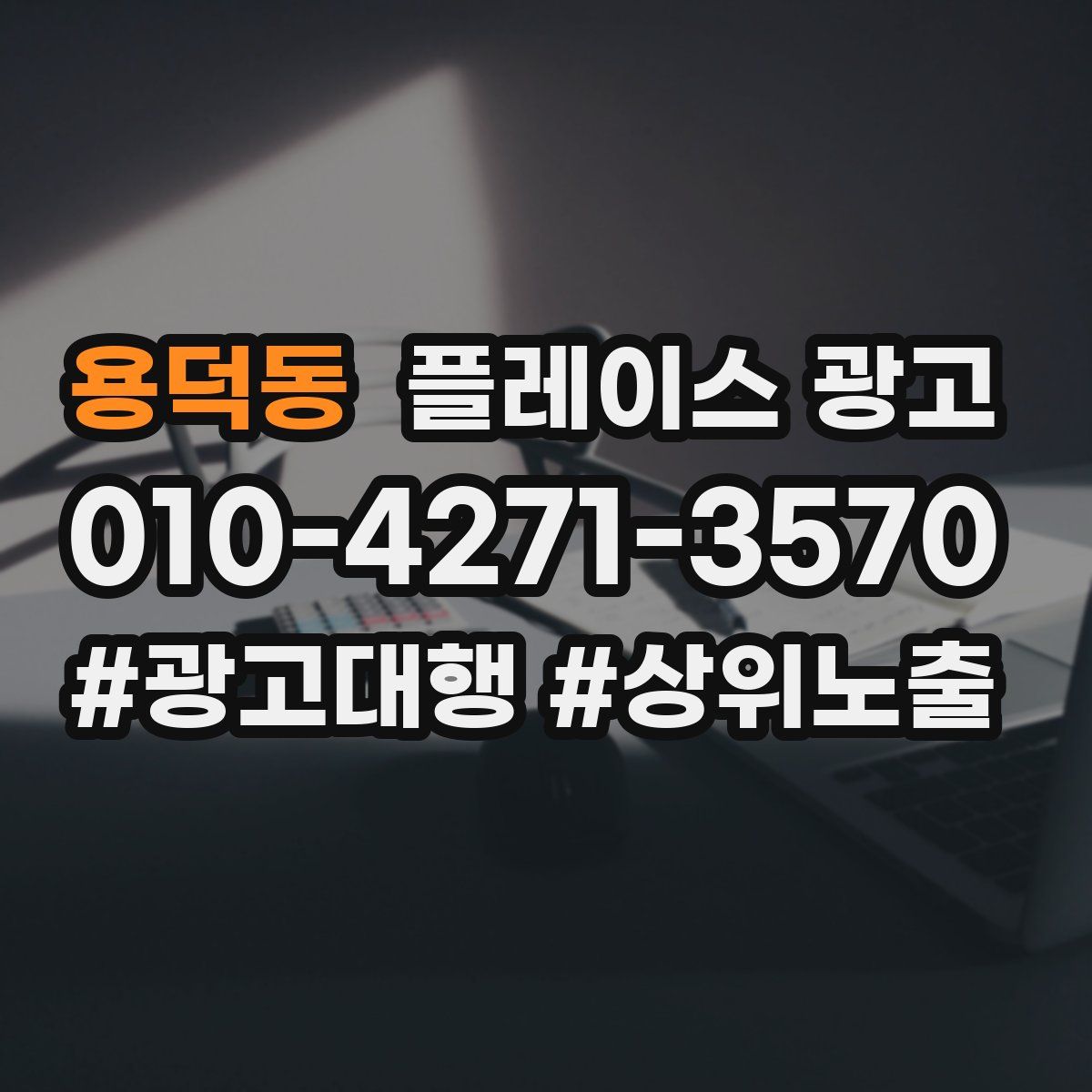 용덕동 플레이스 광고