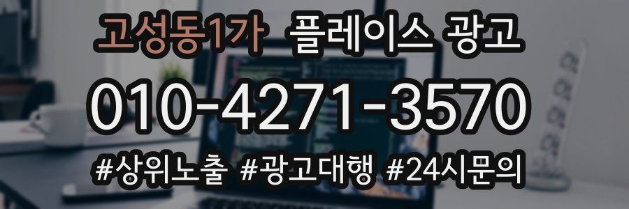 고성동1가 플레이스 광고