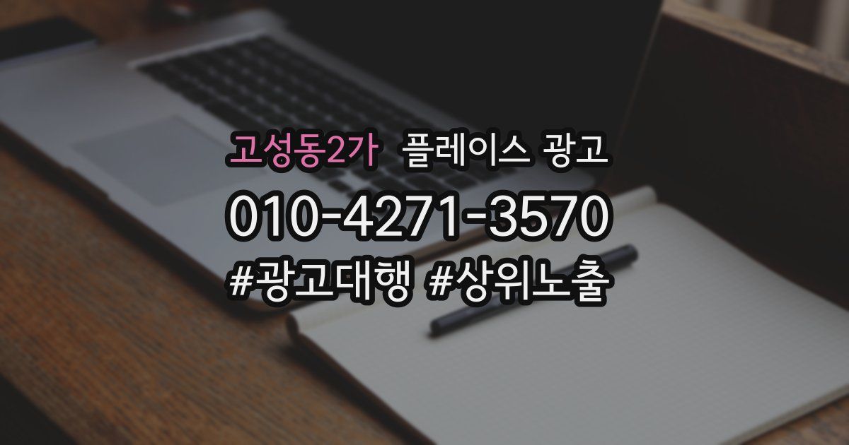 고성동2가 플레이스 광고