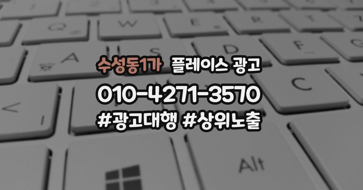 수성동1가 플레이스 광고