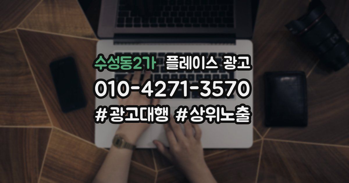 수성동2가 플레이스 광고