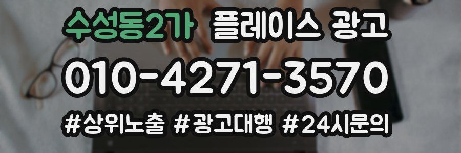 수성동2가 플레이스 광고