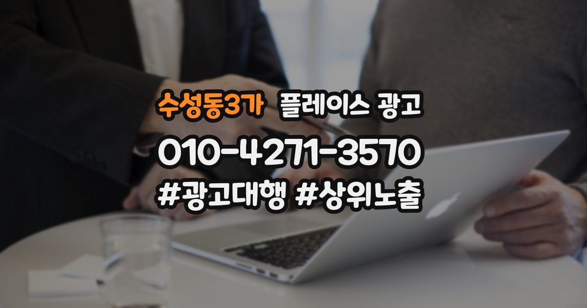 수성동3가 플레이스 광고