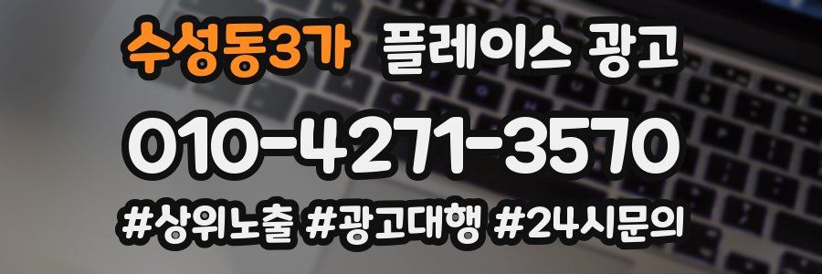 수성동3가 플레이스 광고