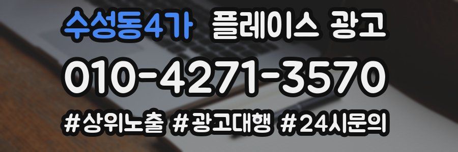 수성동4가 플레이스 광고