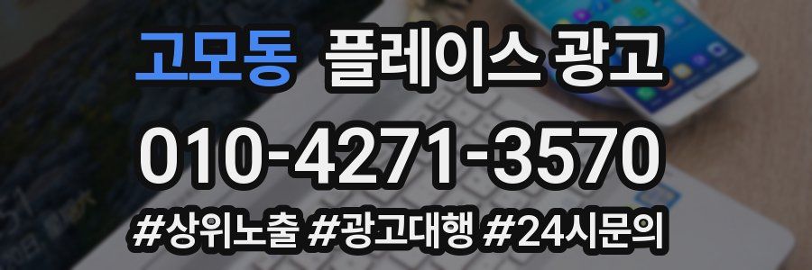 고모동 플레이스 광고