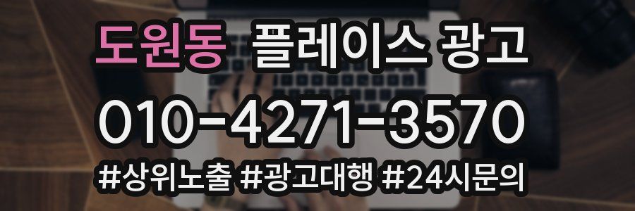 도원동 플레이스 광고