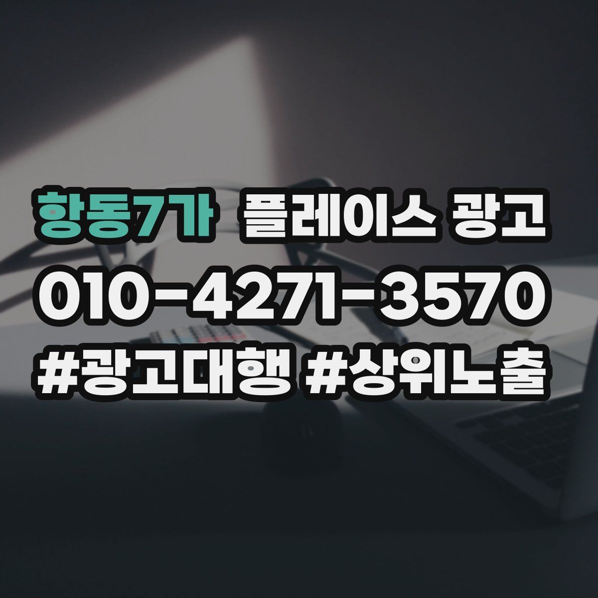 항동7가 플레이스 광고