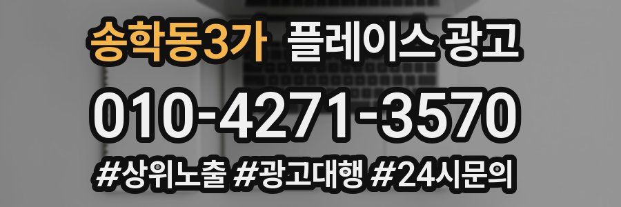 송학동3가 플레이스 광고