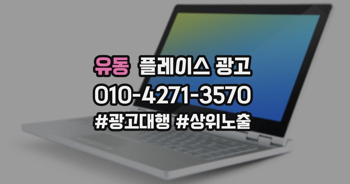 유동 플레이스 광고