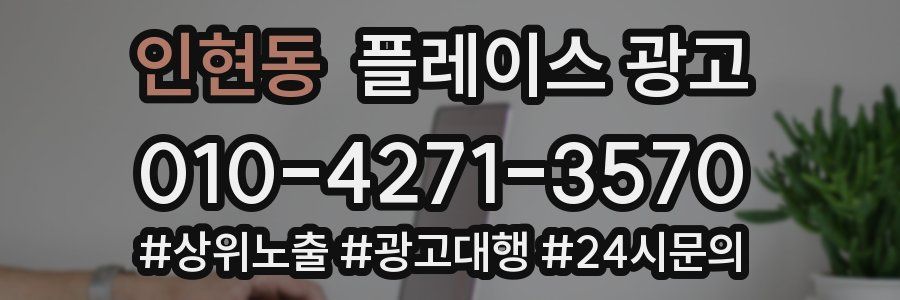인현동 플레이스 광고