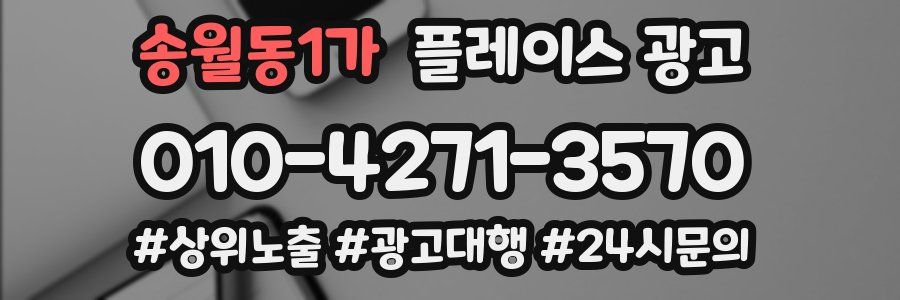 송월동1가 플레이스 광고