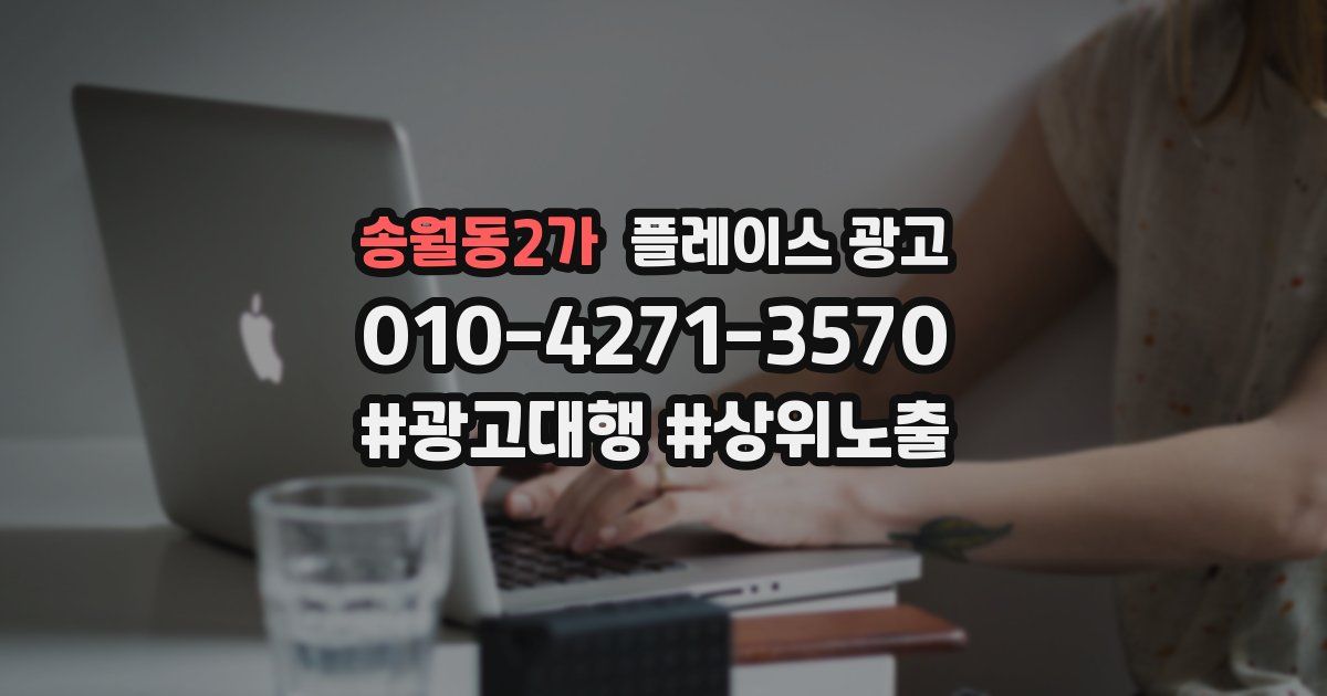 송월동2가 플레이스 광고
