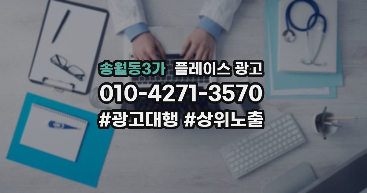 송월동3가 플레이스 광고