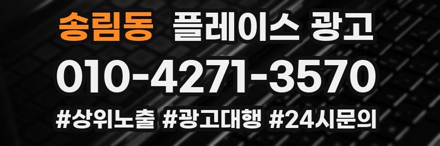 송림동 플레이스 광고