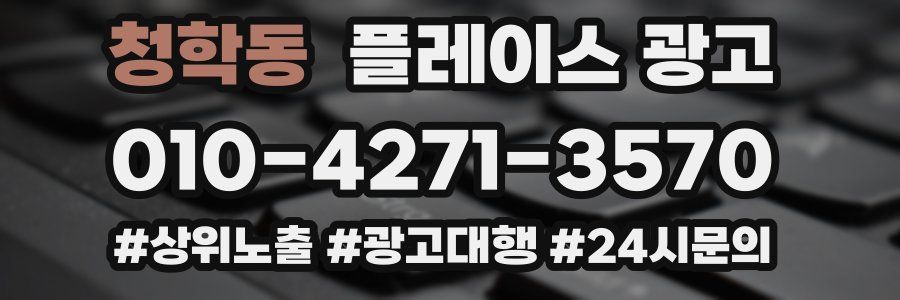 청학동 플레이스 광고