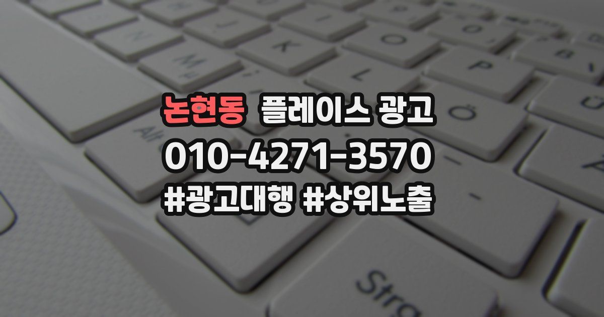 논현동 플레이스 광고