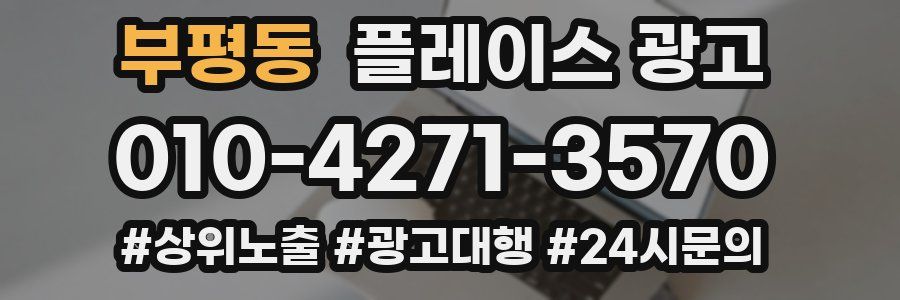 부평동 플레이스 광고