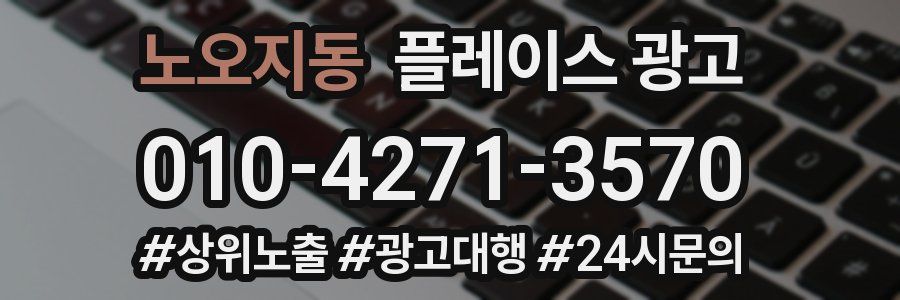 노오지동 플레이스 광고