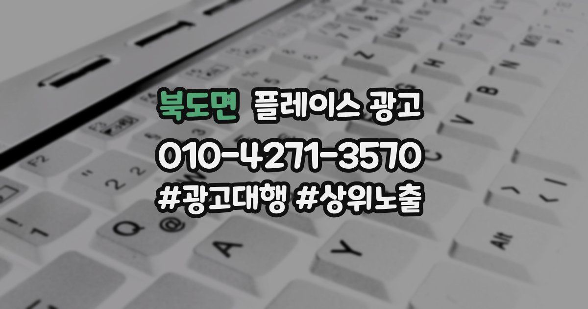 북도면 플레이스 광고