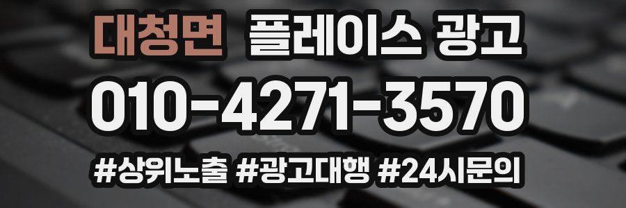대청면 플레이스 광고