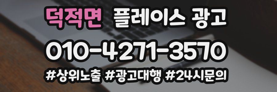 덕적면 플레이스 광고