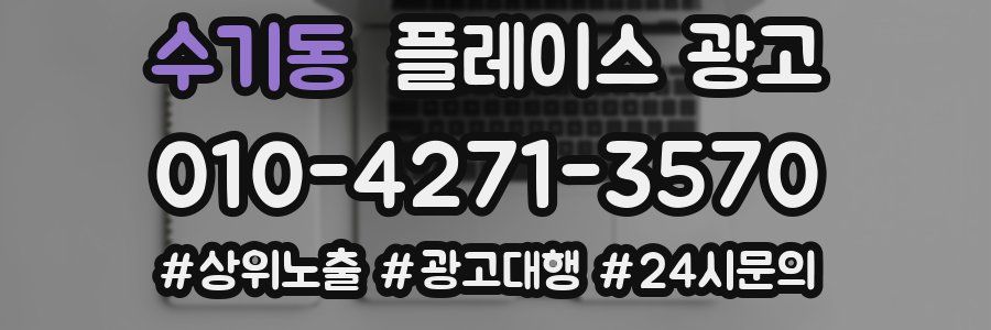수기동 플레이스 광고
