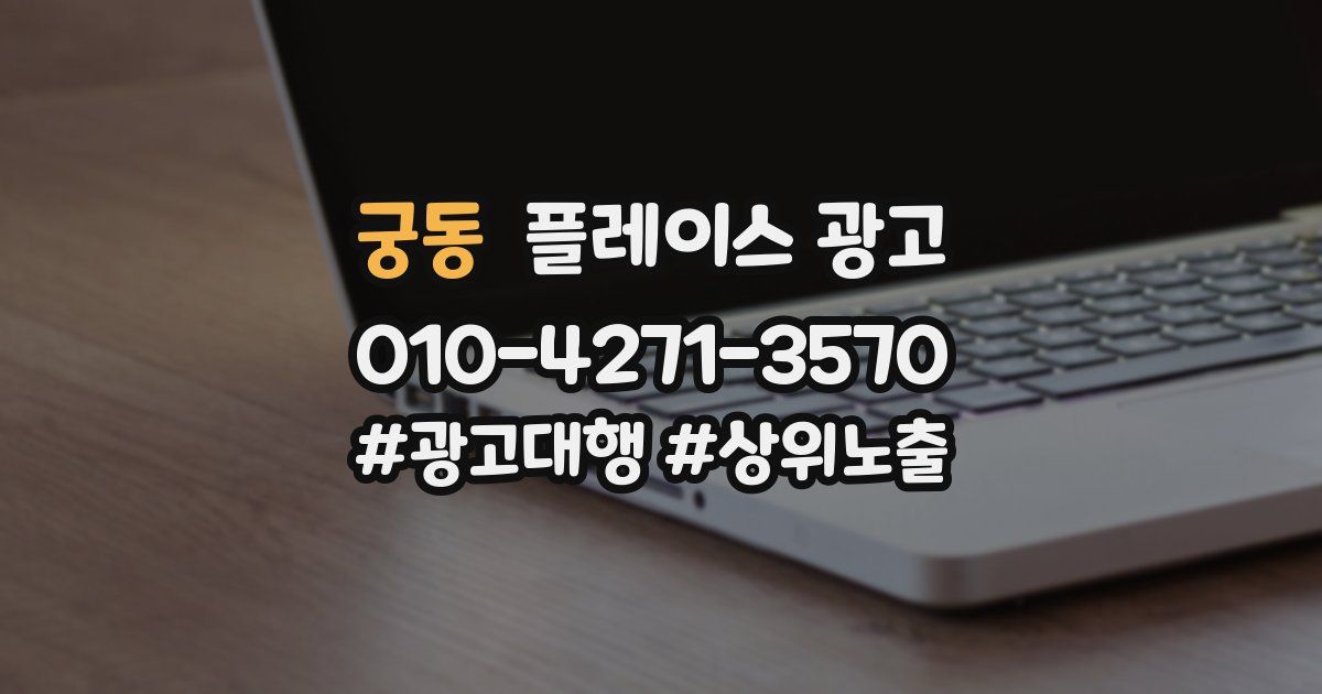 궁동 플레이스 광고
