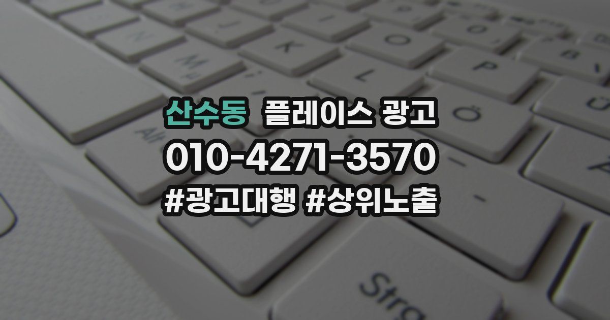산수동 플레이스 광고