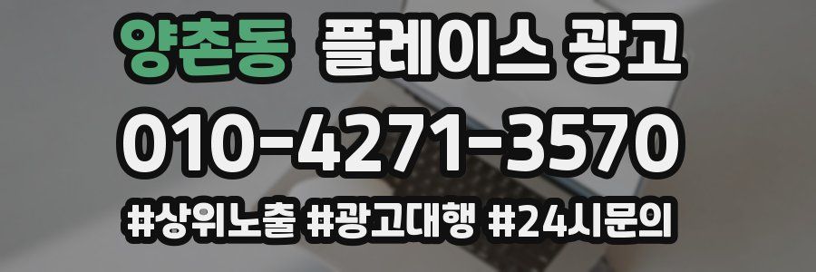 양촌동 플레이스 광고