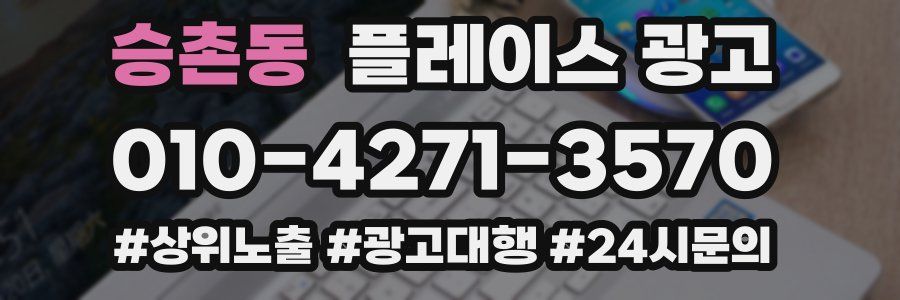 승촌동 플레이스 광고