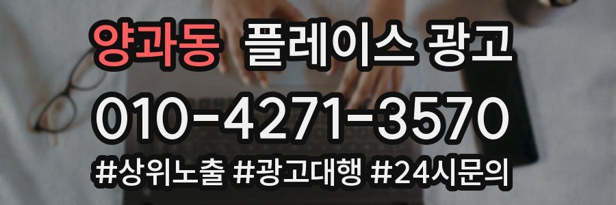 양과동 플레이스 광고