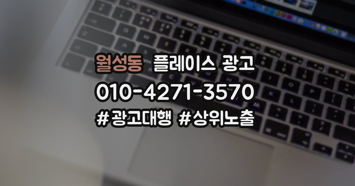 월성동 플레이스 광고