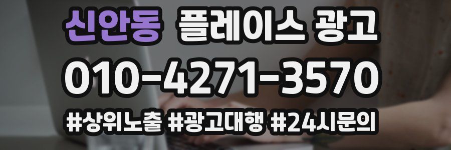신안동 플레이스 광고