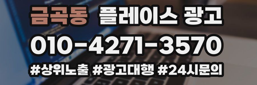 금곡동 플레이스 광고