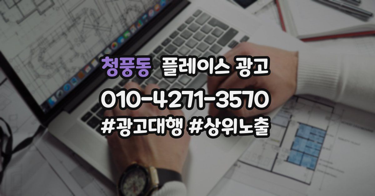 청풍동 플레이스 광고