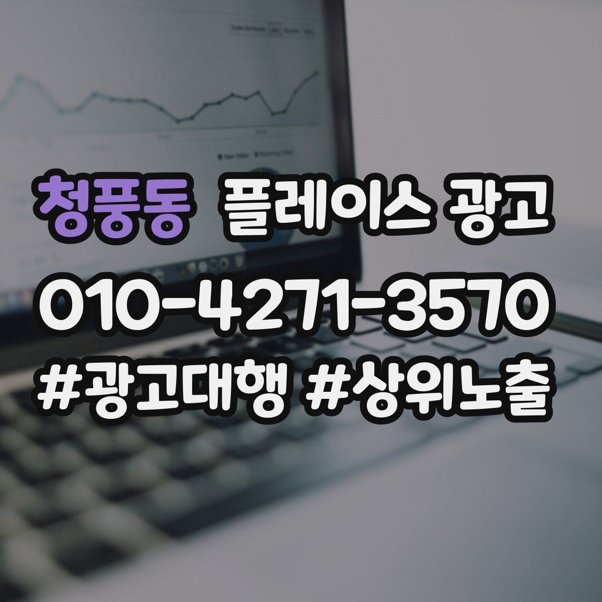 청풍동 플레이스 광고
