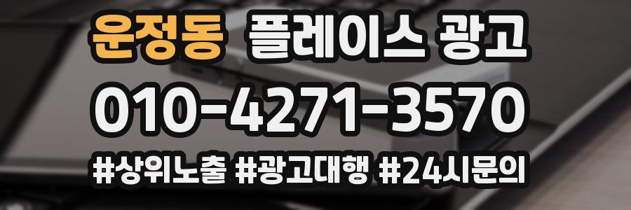 운정동 플레이스 광고