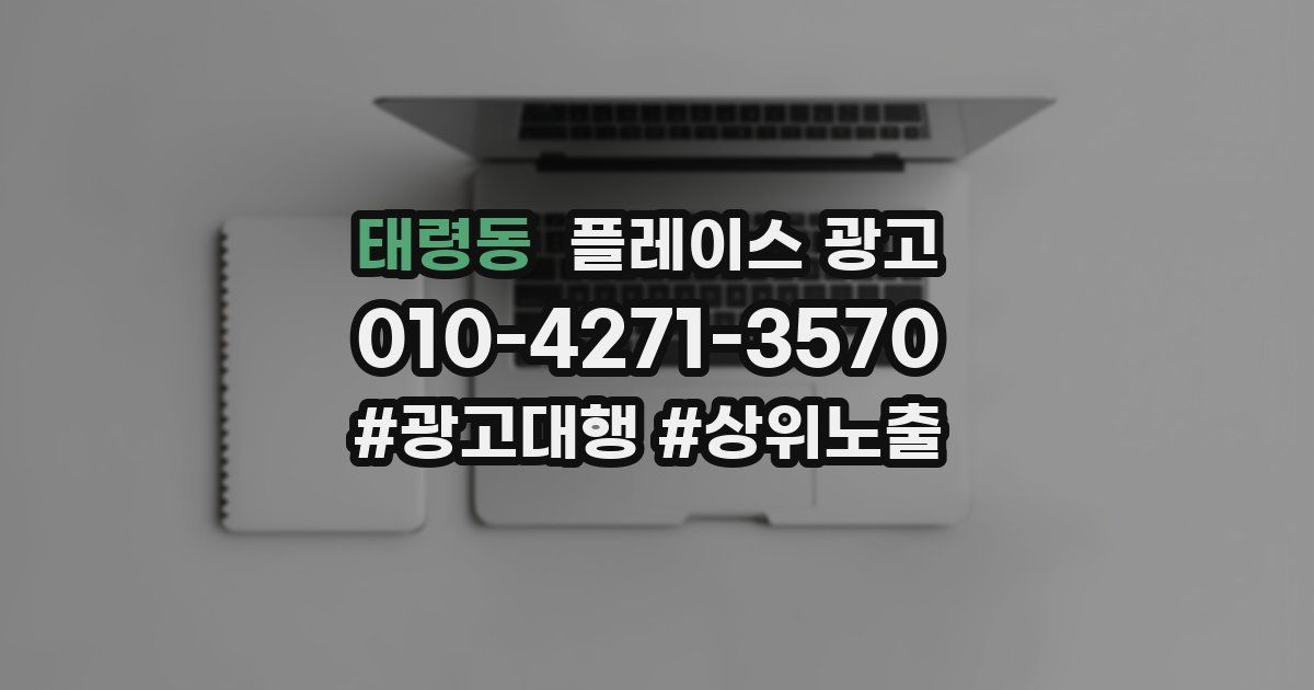 태령동 플레이스 광고