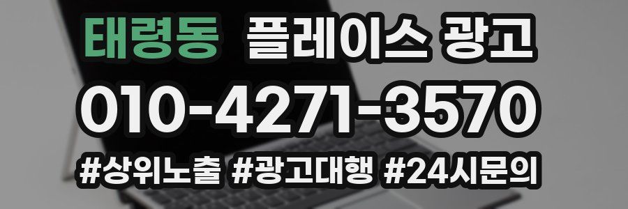 태령동 플레이스 광고