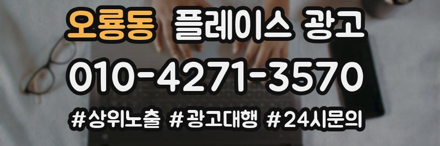 오룡동 플레이스 광고