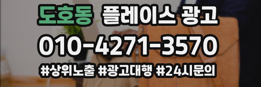 도호동 플레이스 광고