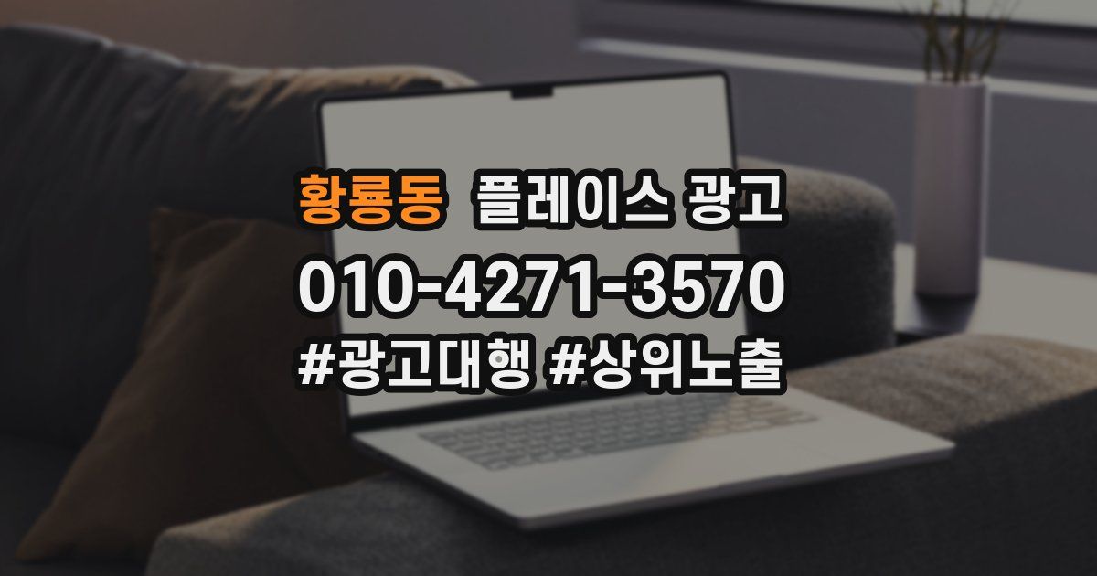황룡동 플레이스 광고