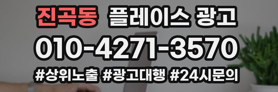 진곡동 플레이스 광고