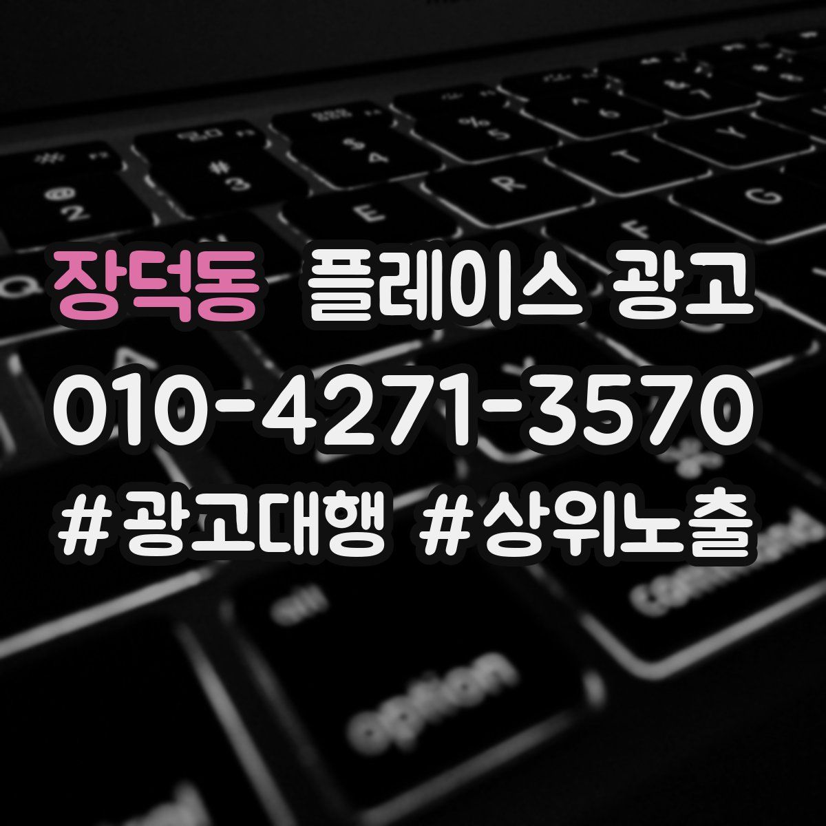 장덕동 플레이스 광고