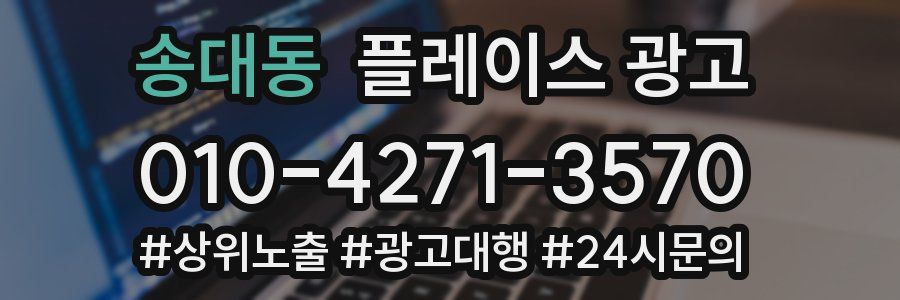 송대동 플레이스 광고
