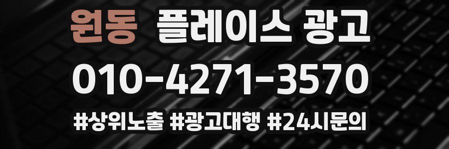 원동 플레이스 광고